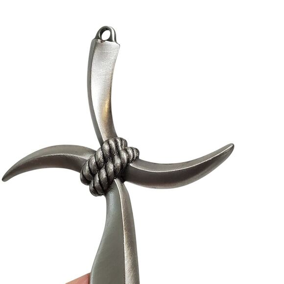 Pewter 5" Cross Pendant Charm Wall Decor JCC 2004 Religious Christian - Picture 2 of 6